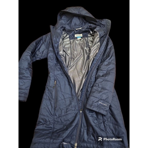Columbia Women's Mighty Lite Omni Heat Hooded Jacket, Small - Navy - Picture 1 of 2
